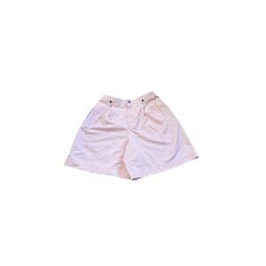 VTG Liz Sport Pink Mom Shorts Pleated High Waisted High Rise Size 12 Petite 12P